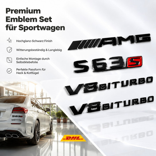 Aufkleber s63 amg - 3d,