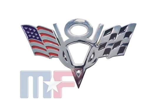 Verchromtes emblem dodge - v8,