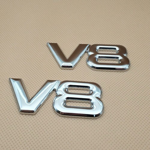 Emblem zeichen chrom - v8,