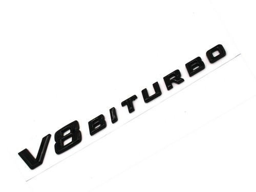 Biturbo emblem schwarz auto - v8,