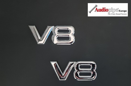 Emblem chrom schriftzug - v8,