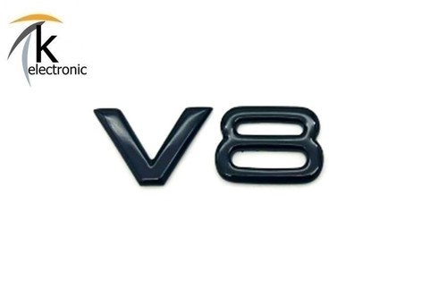 Audi emblem schwarz - v8,
