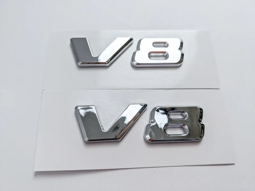 Emblem zeichen chrom - v8,
