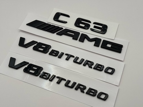 C63 amg emblem - emblem, set