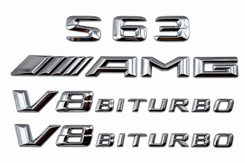 Amg emblem set v8 biturbo - s,
