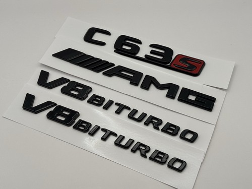 C63s amg emblem set biturbo - amg,