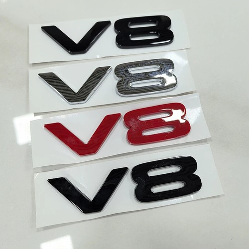 Abs letters car emblem - v8,