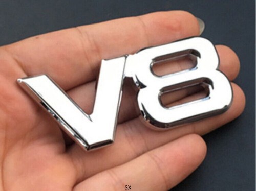 Emblem metall aufkleber - 2x, v8